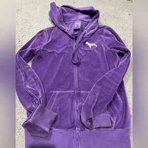 Victoria's Secret PINK Purple Velour Hoodie - Lavender
